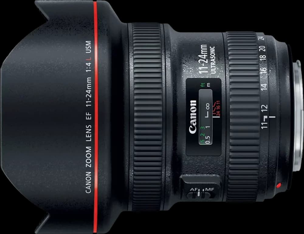 Canon EF 11-24mm f/4L USM - Top View