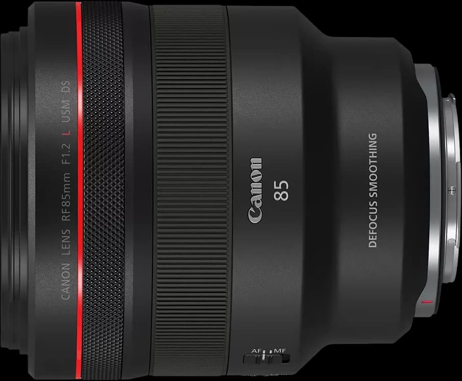 Canon RF85mm F1.2 L USM DS - Top View