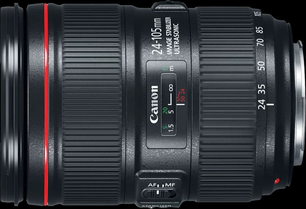 Canon EF 24-105mm f/4L IS II USM - Top View