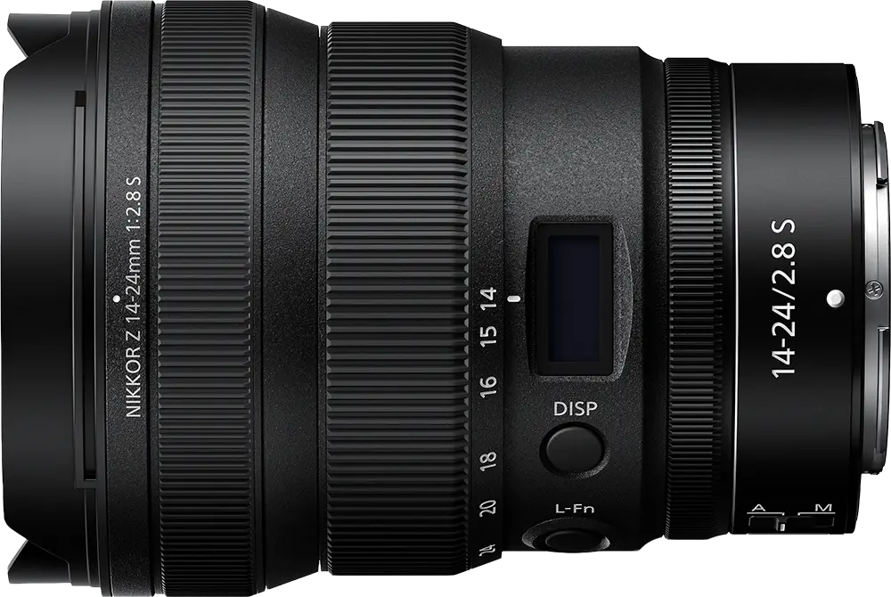 Nikon NIKKOR Z 14-24mm f/2.8 S - Top View