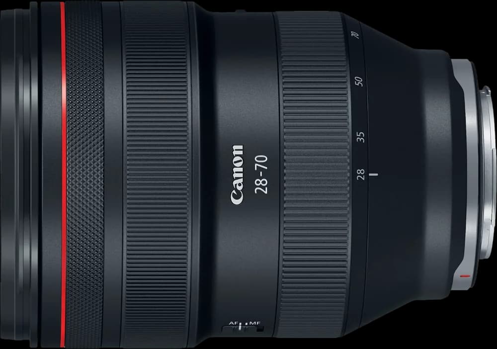 Canon RF28-70mm F2 L USM - Top View
