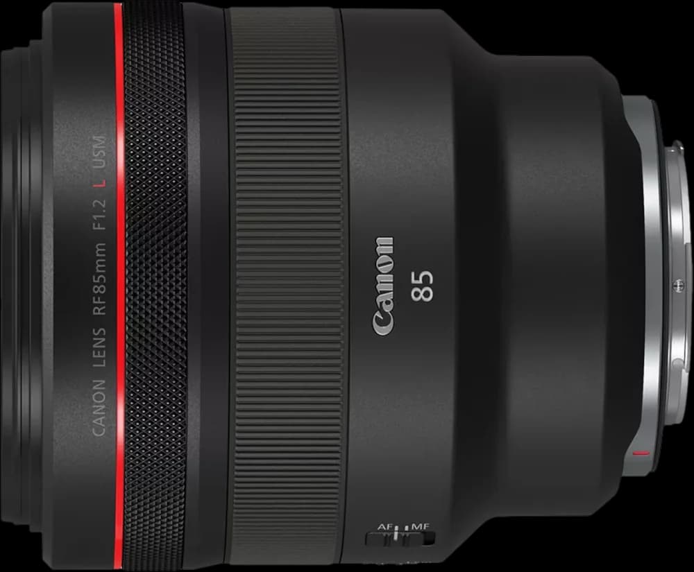 Canon RF85mm F1.2 L USM - Top View