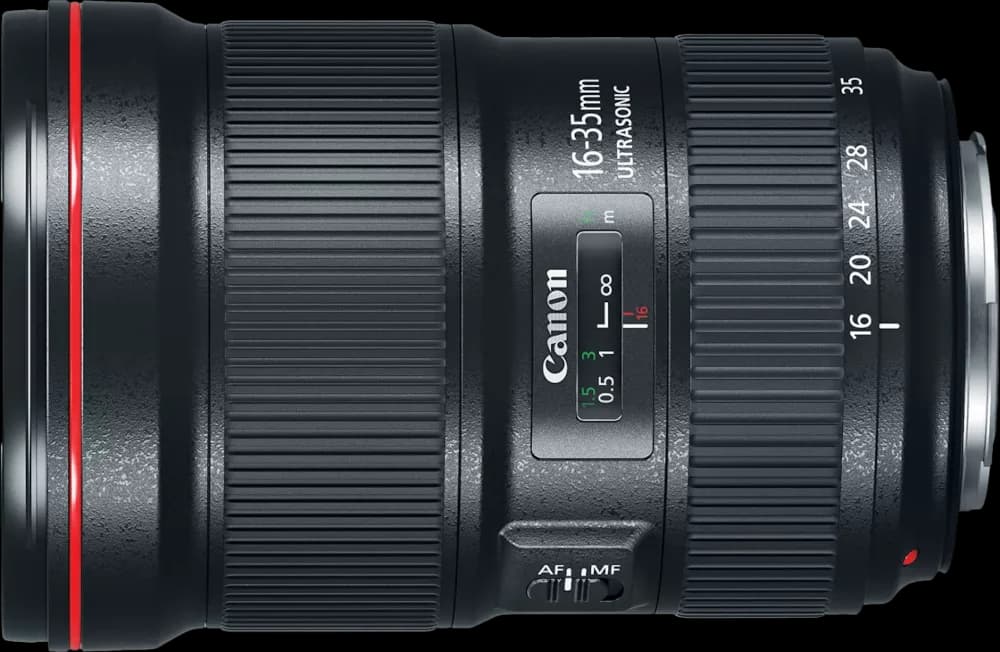 Canon EF 16-35mm f/2.8L III USM - Top View