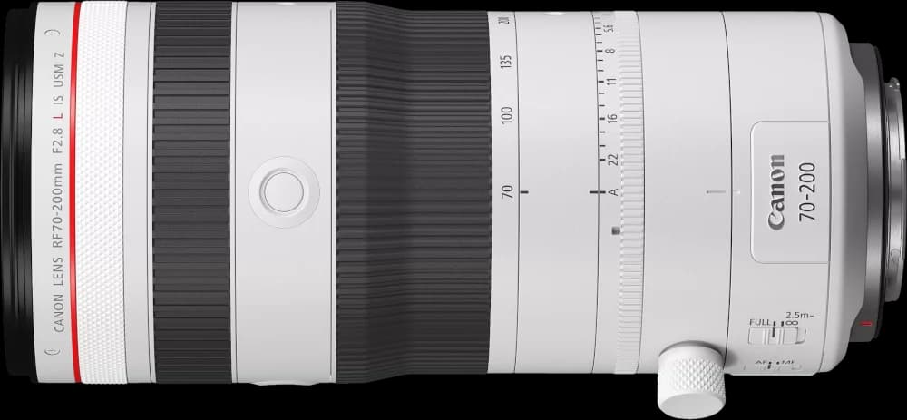 Canon RF70-200mm F2.8 L IS USM Z - Top View