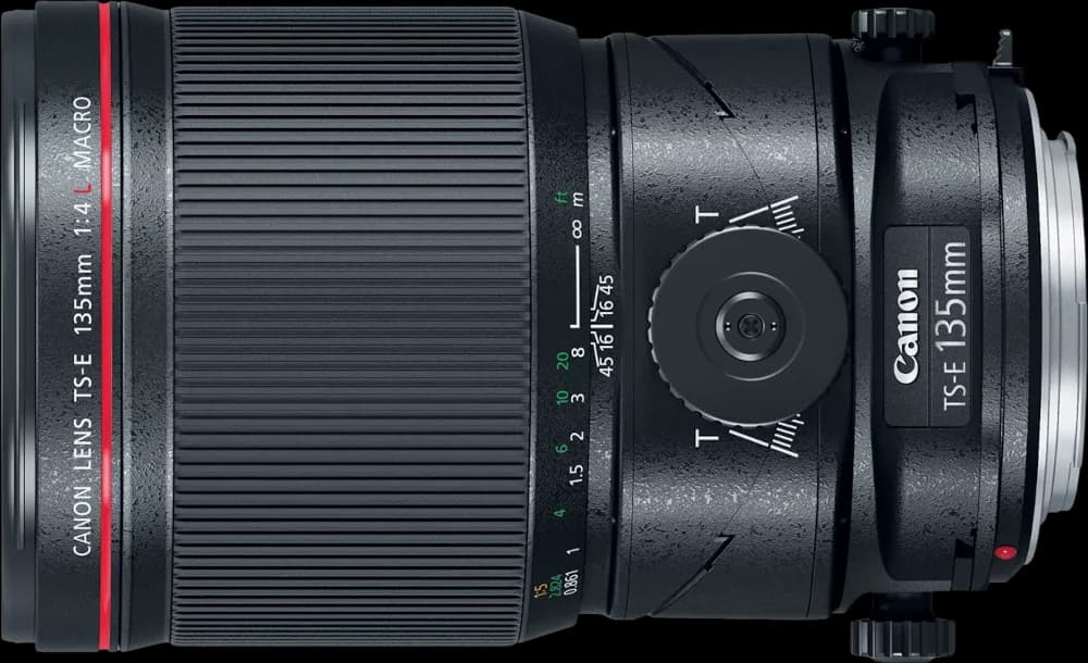 Canon TS-E 135mm f/4L MACRO - Top View