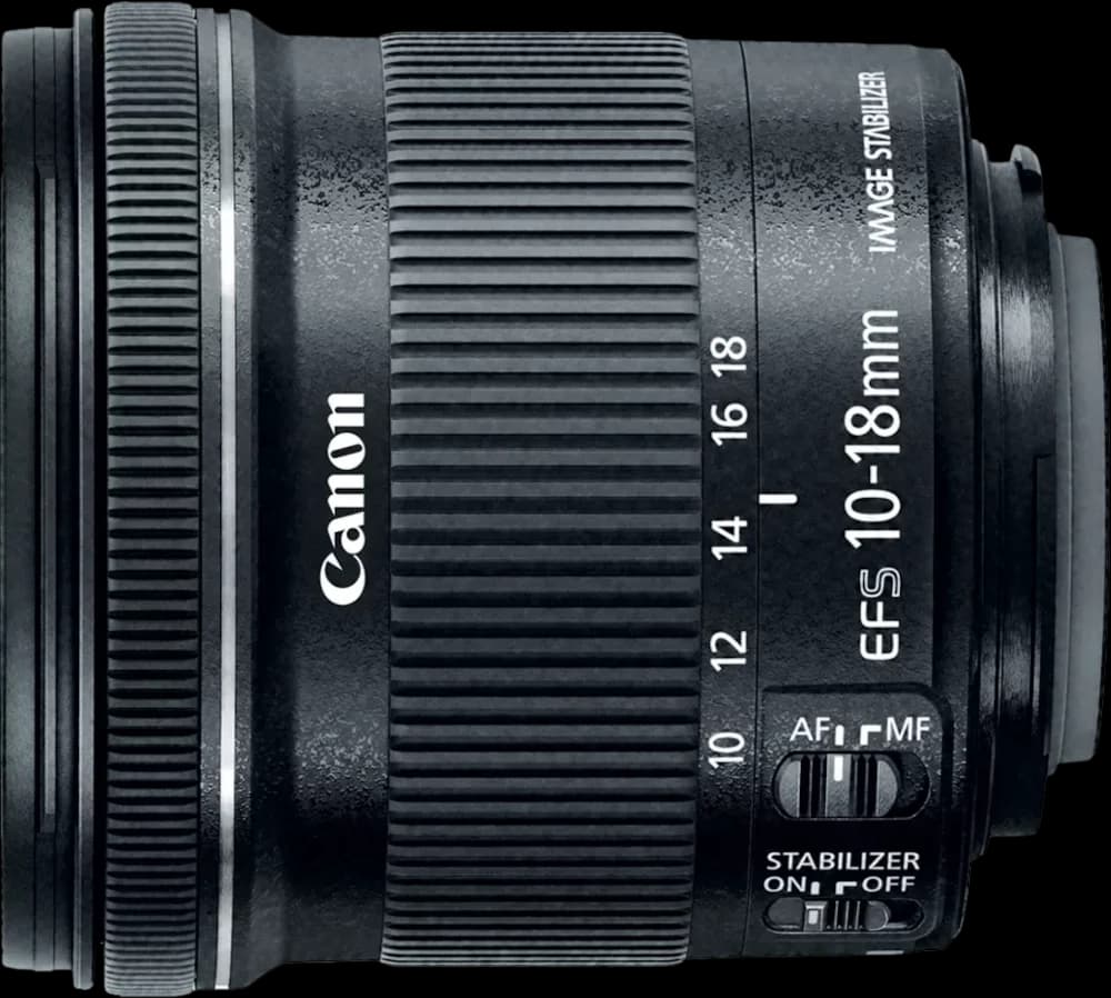Canon EF-S 10-18mm f/4.5-5.6 IS STM - Top View