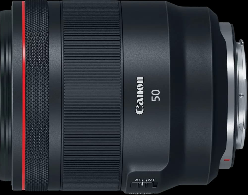 Canon RF50mm F1.2 L USM - Top View
