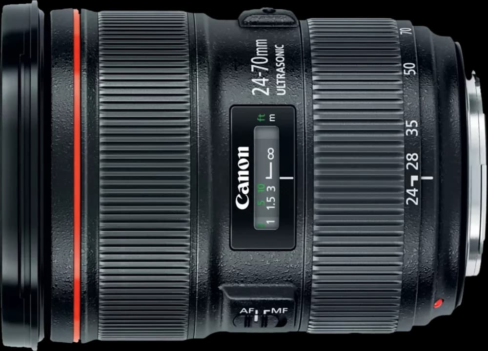 Canon EF 24-70mm f/2.8L II USM - Top View