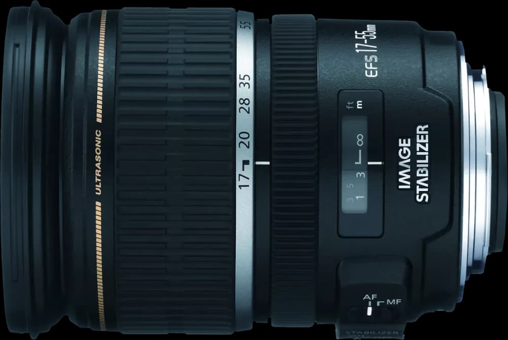 Canon EF-S 17-55mm f/2.8 IS USM - Top View