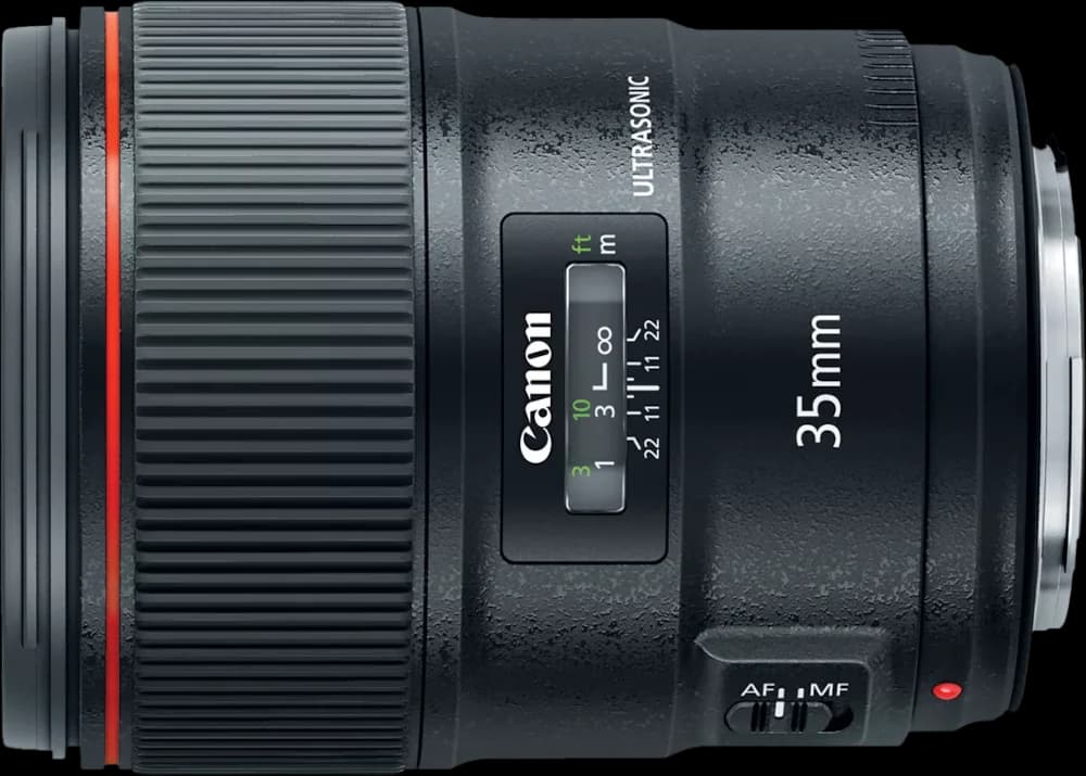 Canon  EF 35mm f/1.4L II USM - Top View