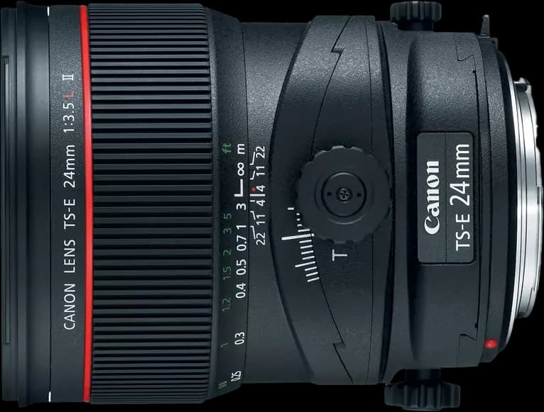 Canon  TS-E 24mm f/3.5L II - Top View