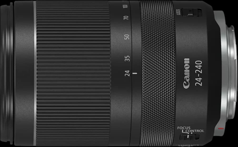 Canon RF24-240mm F4-6.3 IS USM - Top View
