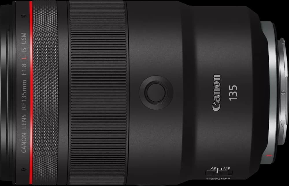 Canon RF135mm F1.8 L IS USM - Top View