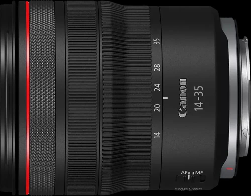 Canon RF14-35mm F4 L IS USM - Top View
