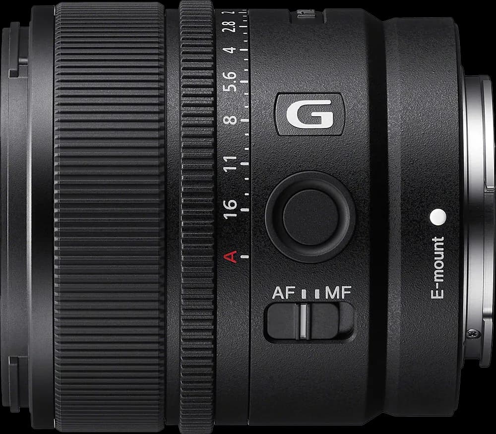 Sony E 15mm f/1.4 G - Top View