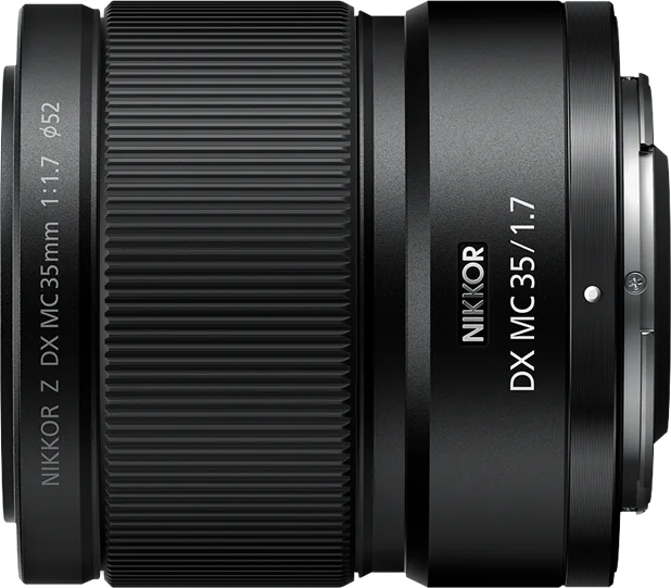 Nikon NIKKOR Z DX MC 35mm f/1.7 - Top View