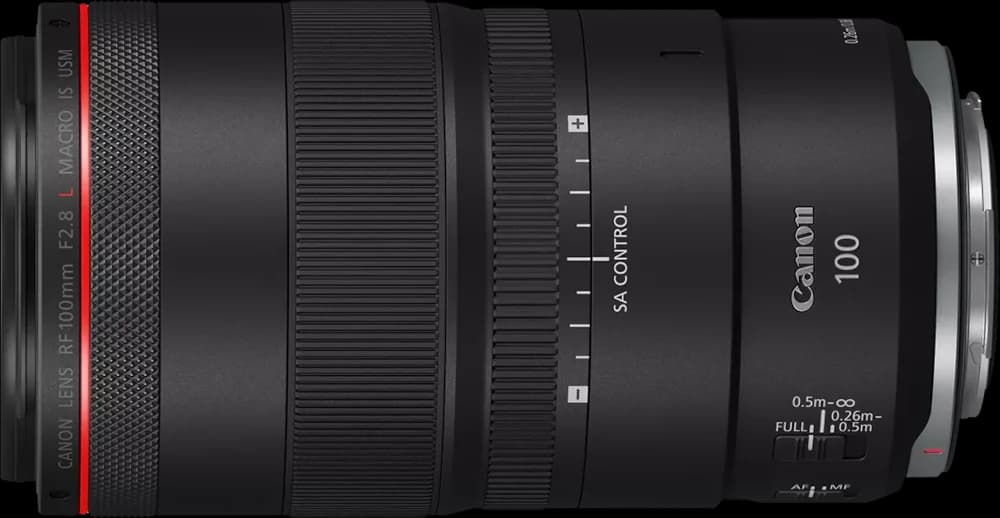 Canon RF100mm F2.8 L Macro IS USM - Top View