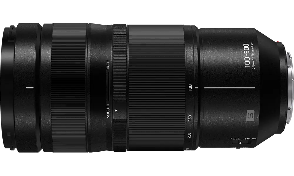 Panasonic Lumix S 100-500mm f/5-7.1 O.I.S. - Top View