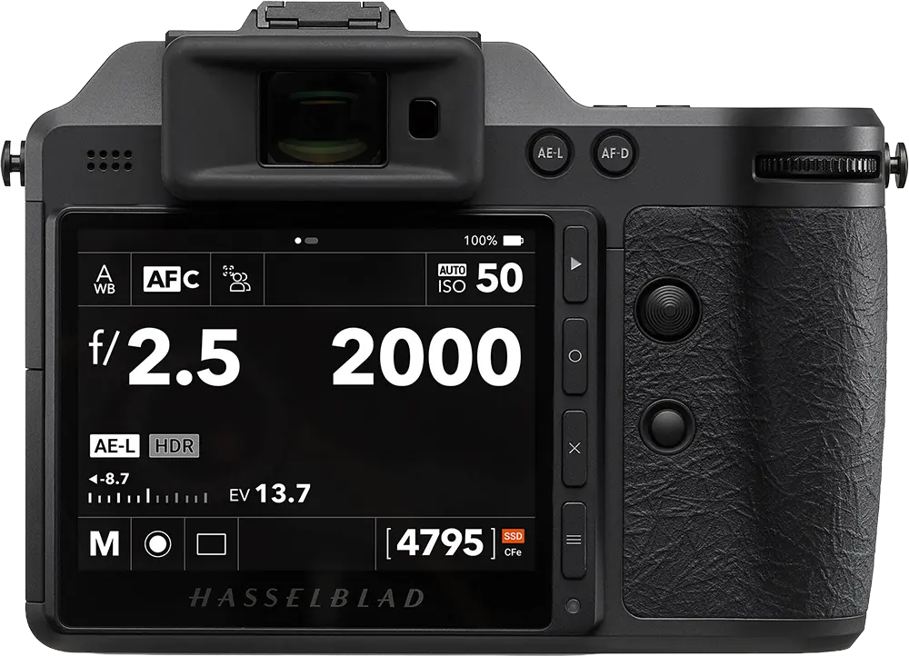 Hasselblad X2D II 100C - Vista posteriore