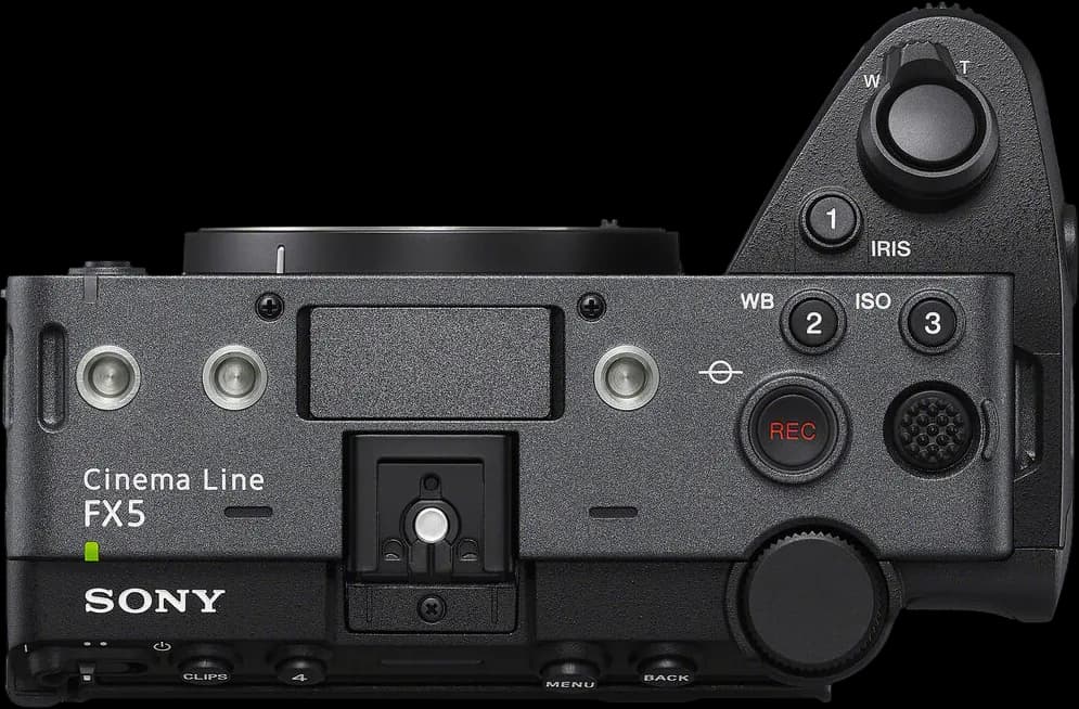 Sony FX5 - Draufsicht