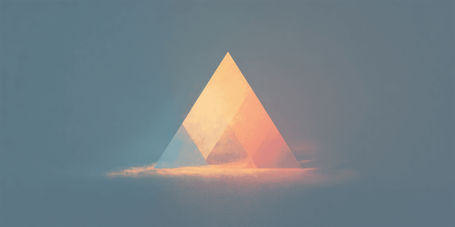 A graphic triangle