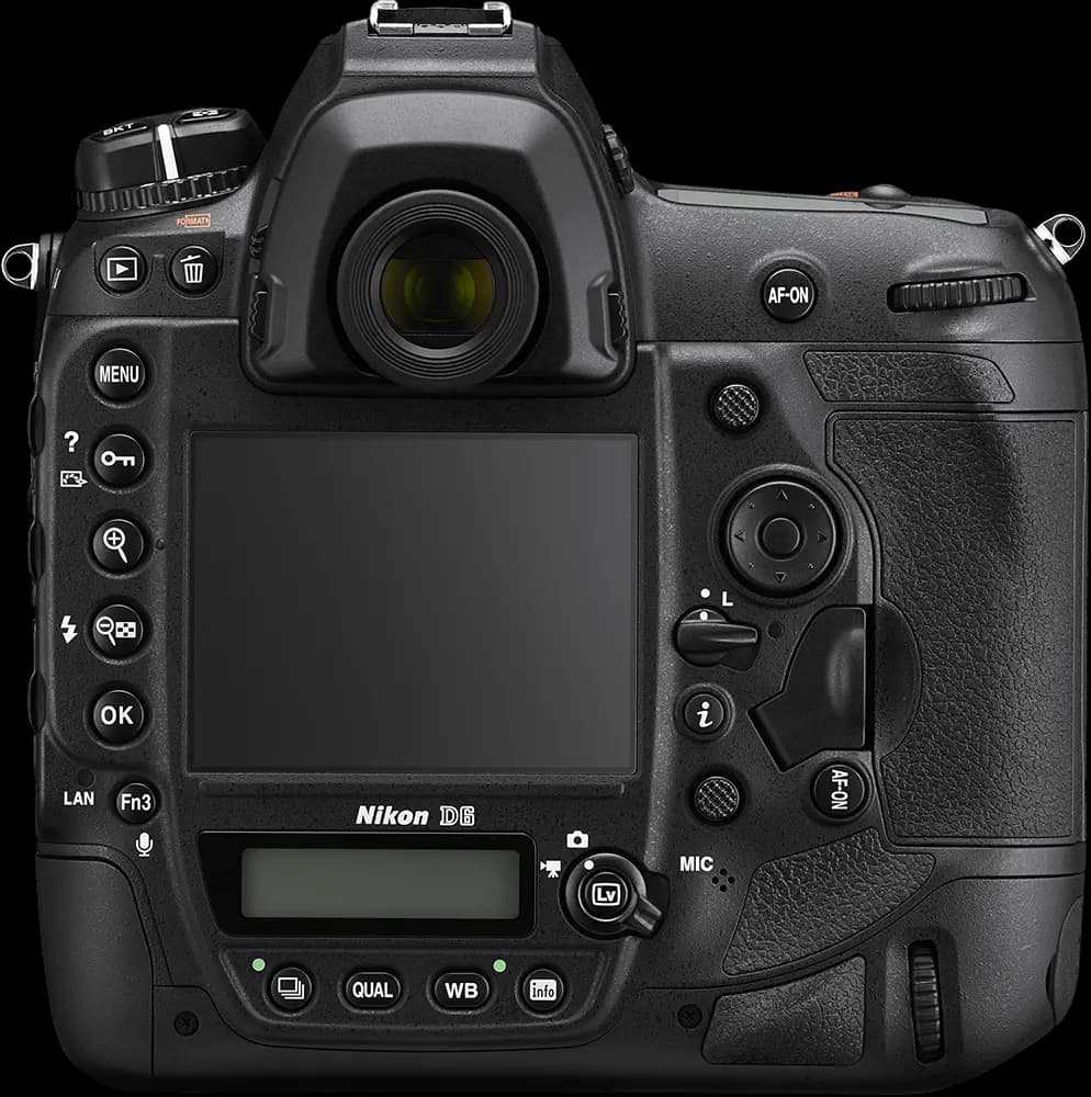 Nikon D6 - Rear View