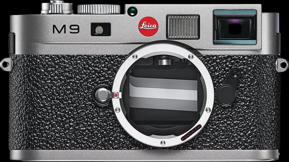 Leica M9 - Vista superior