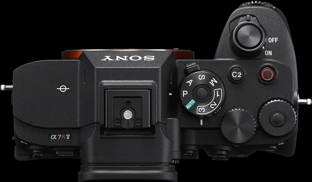 Sony a7R V - Vue de dessus